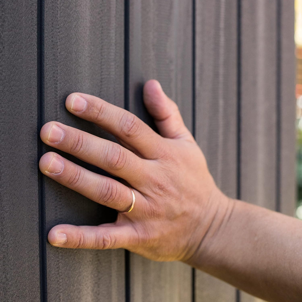 Resin Garden Storage Shed 6 X 4 Ft Grey Single Door Lockable